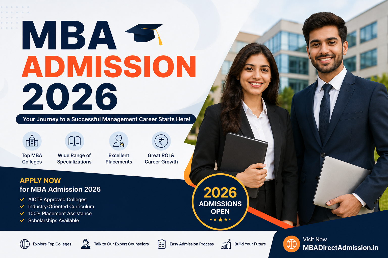 MBA Admission 2026 | Top MBA Colleges in India | MBADirectAdmission.in